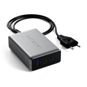 پورت شارژ و آداپتور 100 واتی ساتچی مدل GAN CHARGER EU