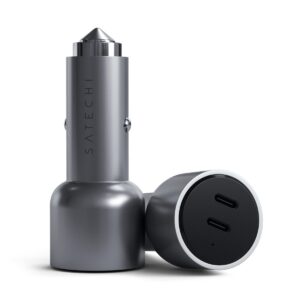 شارژر فندکی 40 واتی ساتچی مدل DUAL USB-C PD CAR CHARGER