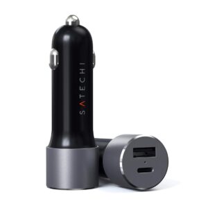 شارژر فندکی 72 واتی ساتچی مدل DUAL PORT CAR CHARGER