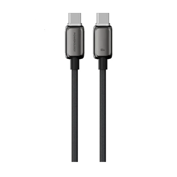 کابل 60 وات دو سر USB-C پاورولوژی مدل Zinco series