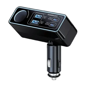 شارژر فندکی 125 وات پاورولوژی مدل Brio multiport car charger