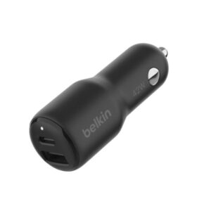 شارژر فندکی 42 وات بلکین مدل Boost charge dual car charger