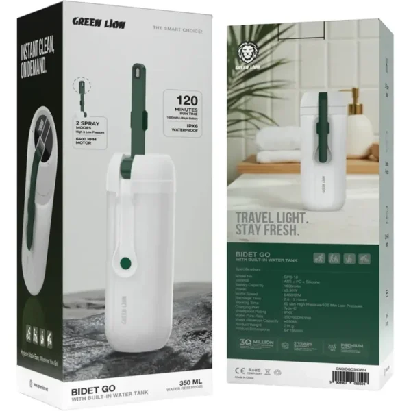 بیده و خودشور مسافرتی گرین لاین مدل Bidet Go