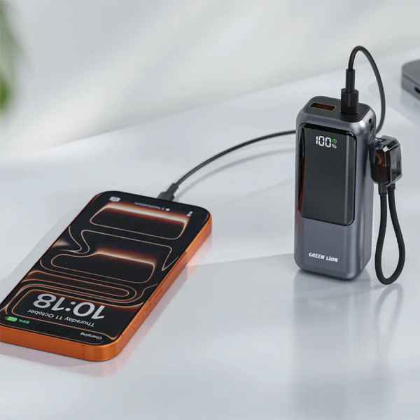پاوربانک 22.5 وات گرین لاین مدل COMPACT 10 با ظرفیت 10000 میلی آمپر